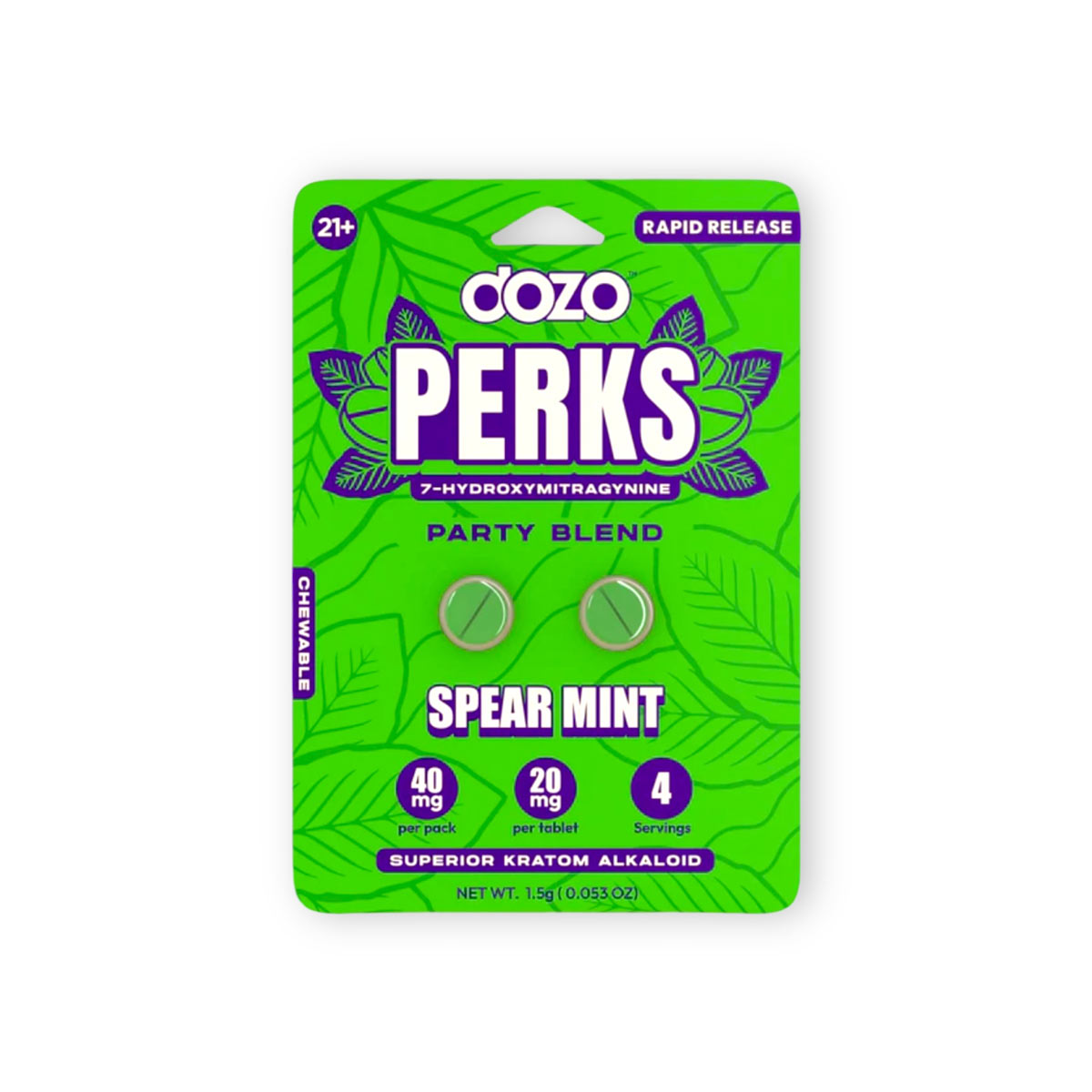 Dozo Perks 7-Hydroxymitragynine 2 Pack - Lime Store 