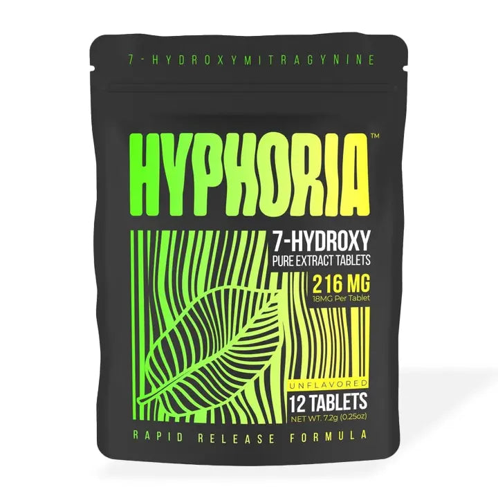 Hyphoria 7-Hydroxy Pure Extract Chewable Tablets 18 mg - Lime Store 