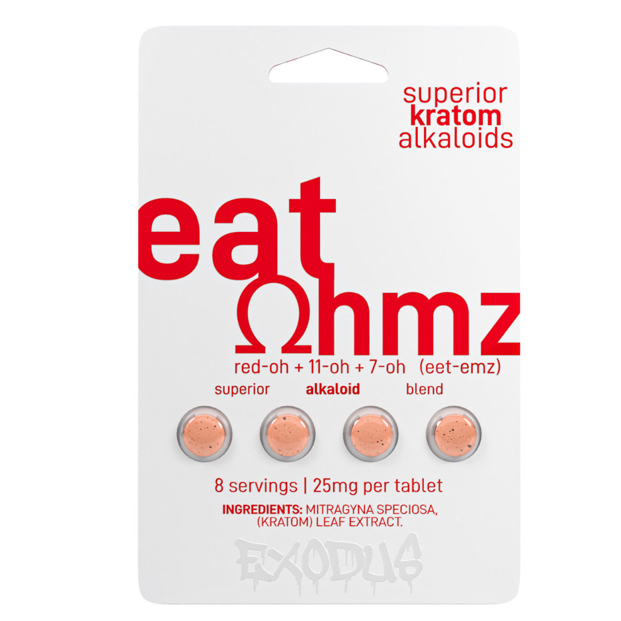 Eat Ohmz Red-OH + 11-OH + 7-OH Blend Tablets 4 count - Lime Store 