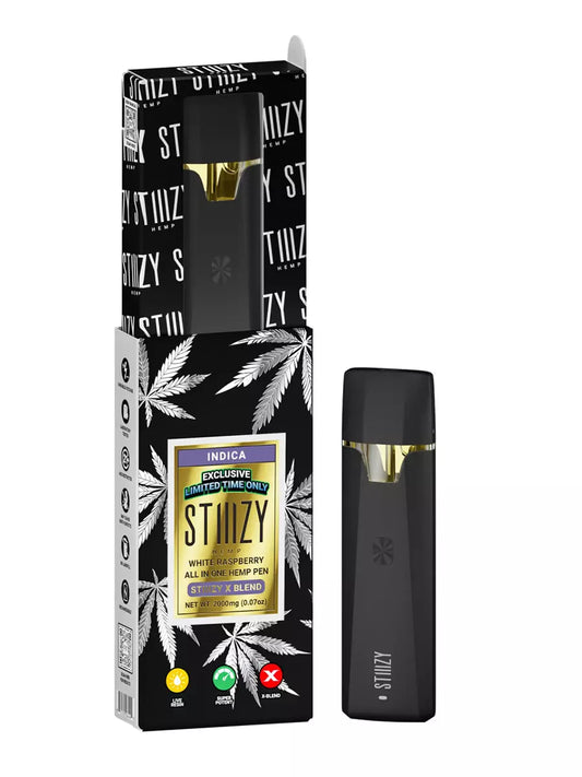 White Raspberry STIIIZY X Blend All-in-One Hemp Pen 2G - Lime Store 