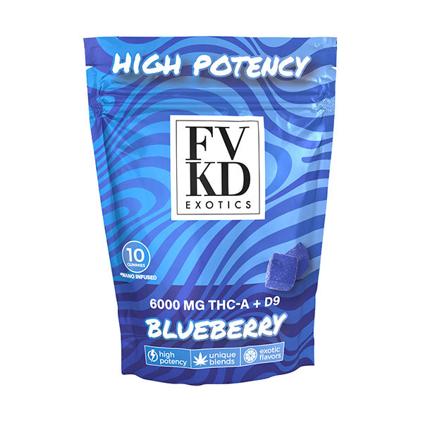 FVKD THC-A + D9 GUMMIES | (10CT) 6000MG - Lime Store 