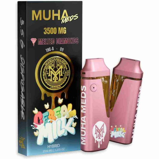 Muha Meds THCa Delta-9 THC Melted Diamonds Disposable Vape 3.5g - Lime Store 