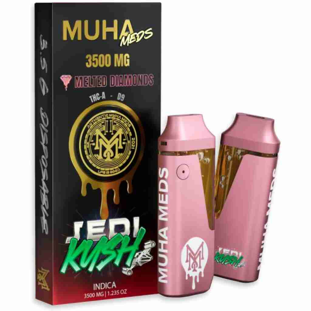 Muha Meds THCa Delta-9 THC Melted Diamonds Disposable Vape 3.5g - Lime Store 