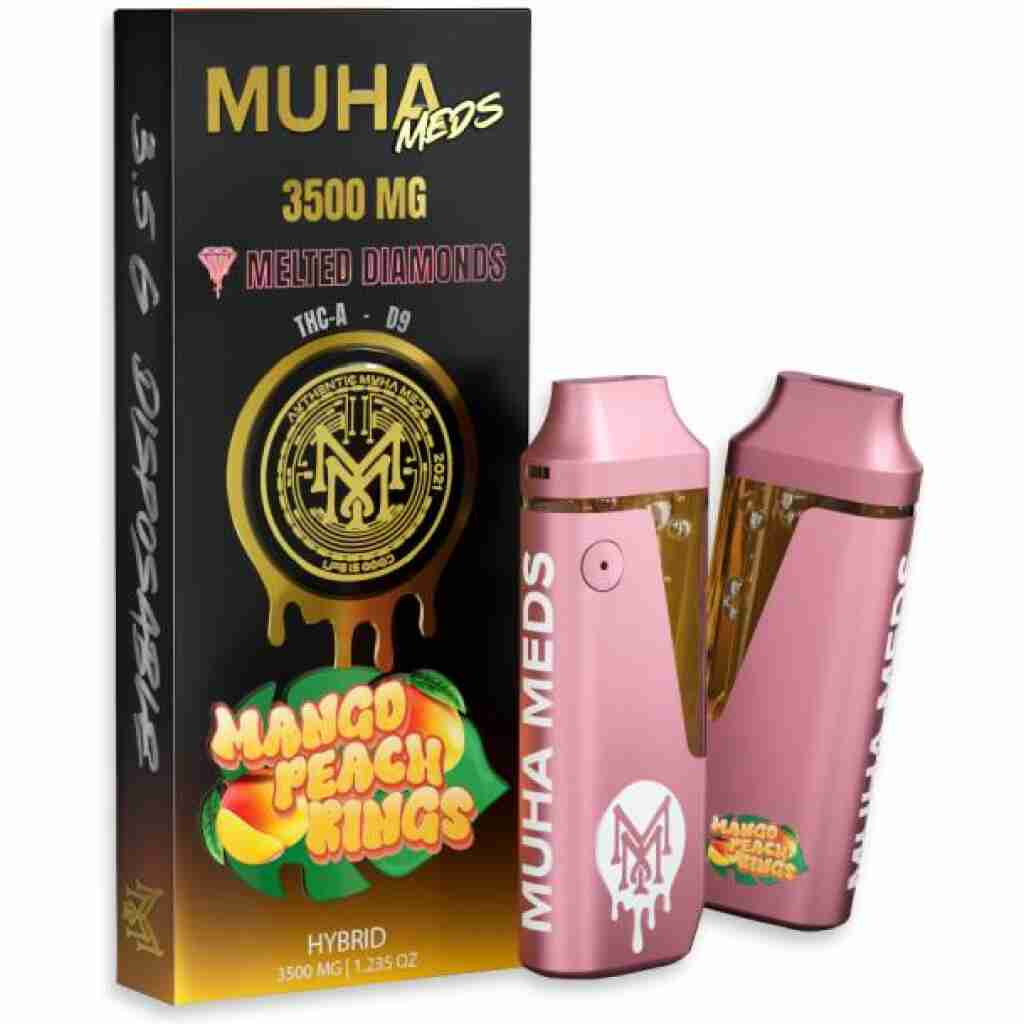 Muha Meds THCa Delta-9 THC Melted Diamonds Disposable Vape 3.5g - Lime Store 