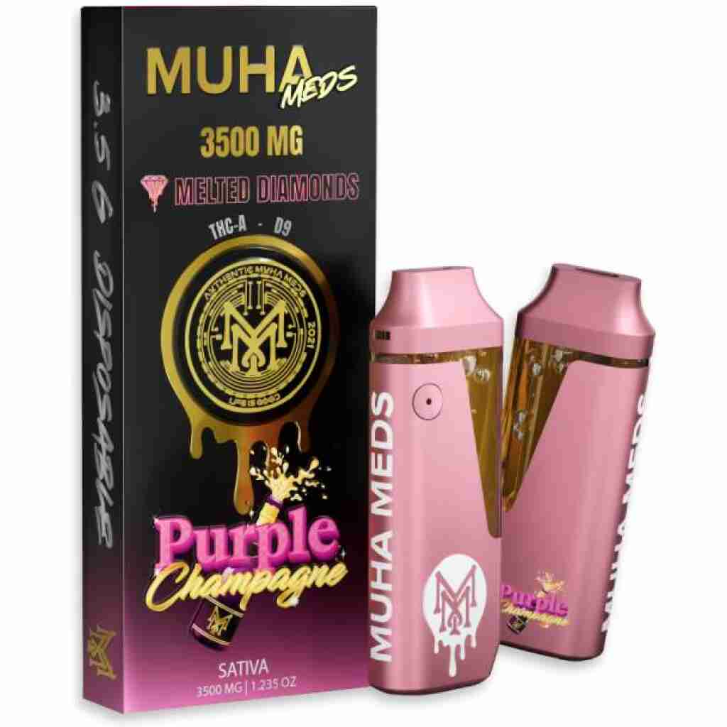 Muha Meds THCa Delta-9 THC Melted Diamonds Disposable Vape 3.5g - Lime Store 