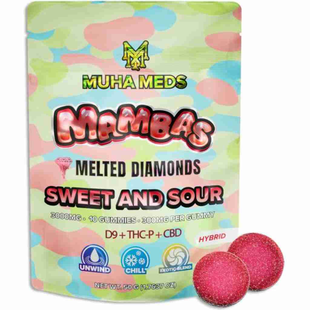 Muha Meds Mambas Melted Diamonds 10pc Gummies 3g - Lime Store 