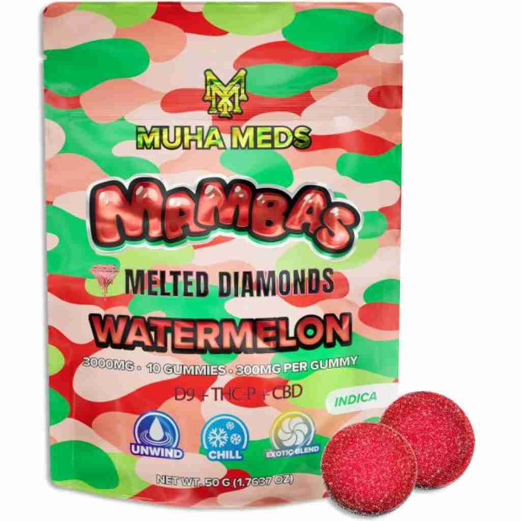 Muha Meds Mambas Melted Diamonds 10pc Gummies 3g - Lime Store 