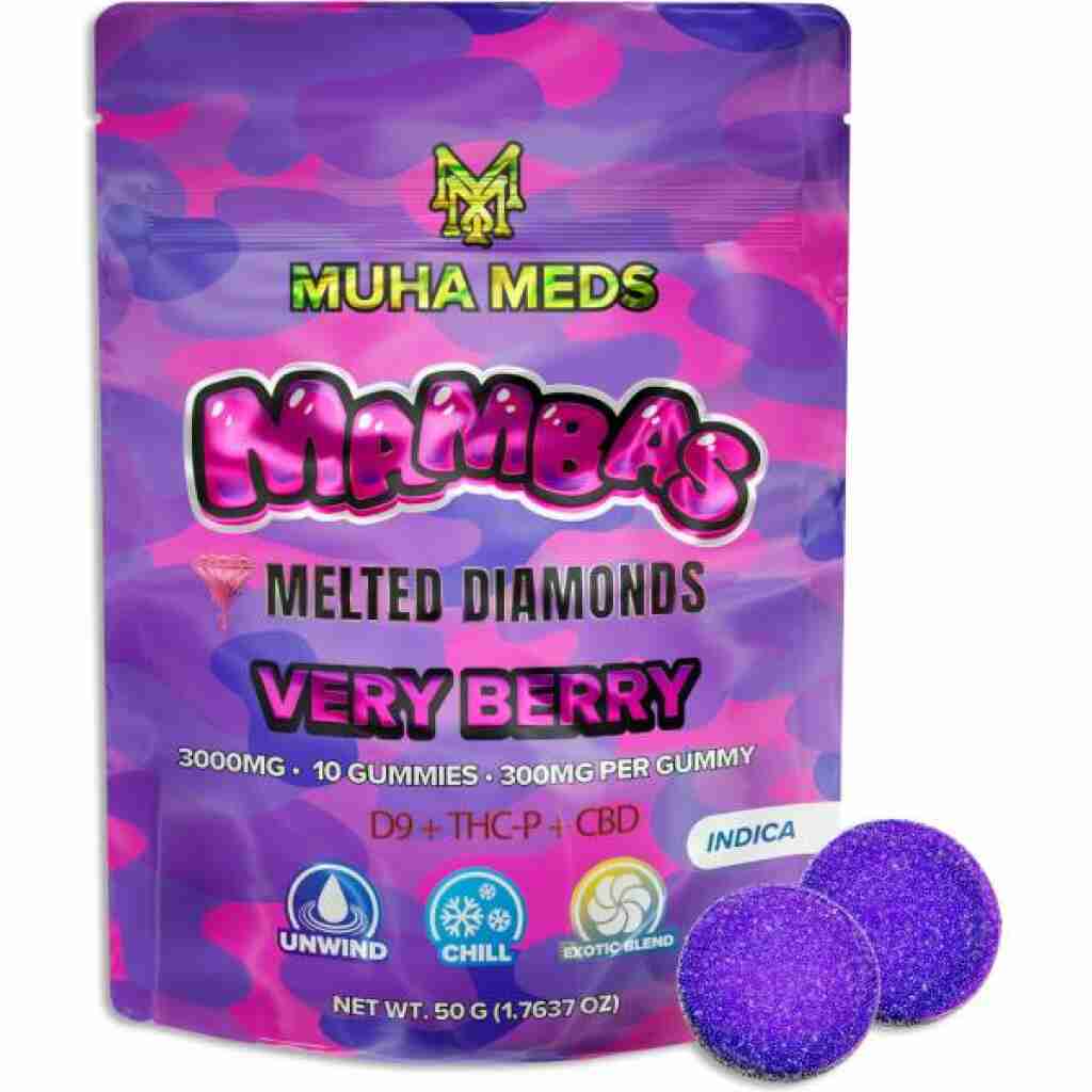 Muha Meds Mambas Melted Diamonds 10pc Gummies 3g - Lime Store 