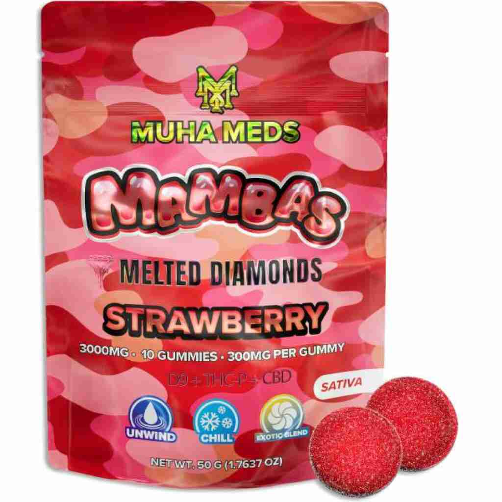 Muha Meds Mambas Melted Diamonds 10pc Gummies 3g - Lime Store 