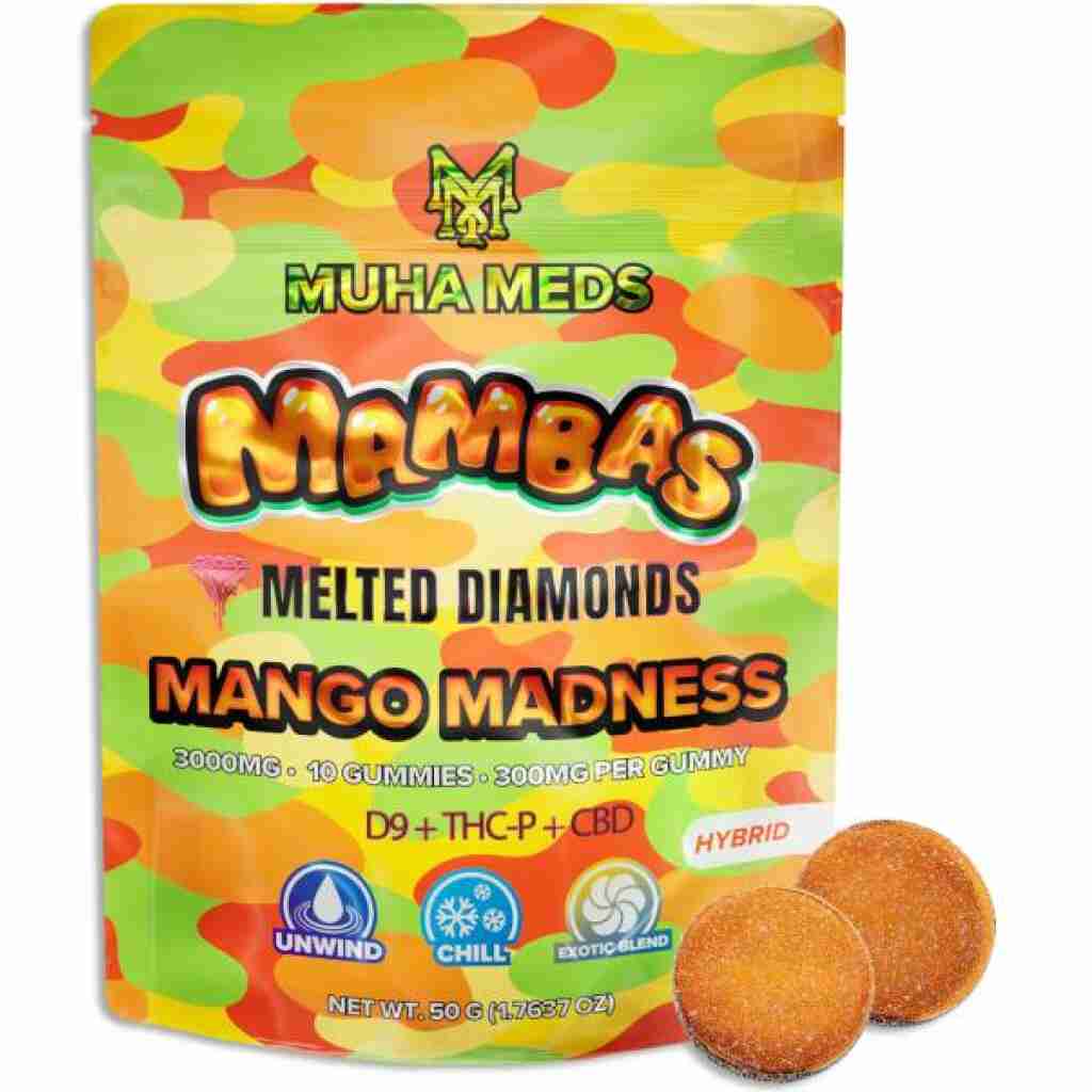 Muha Meds Mambas Melted Diamonds 10pc Gummies 3g - Lime Store 