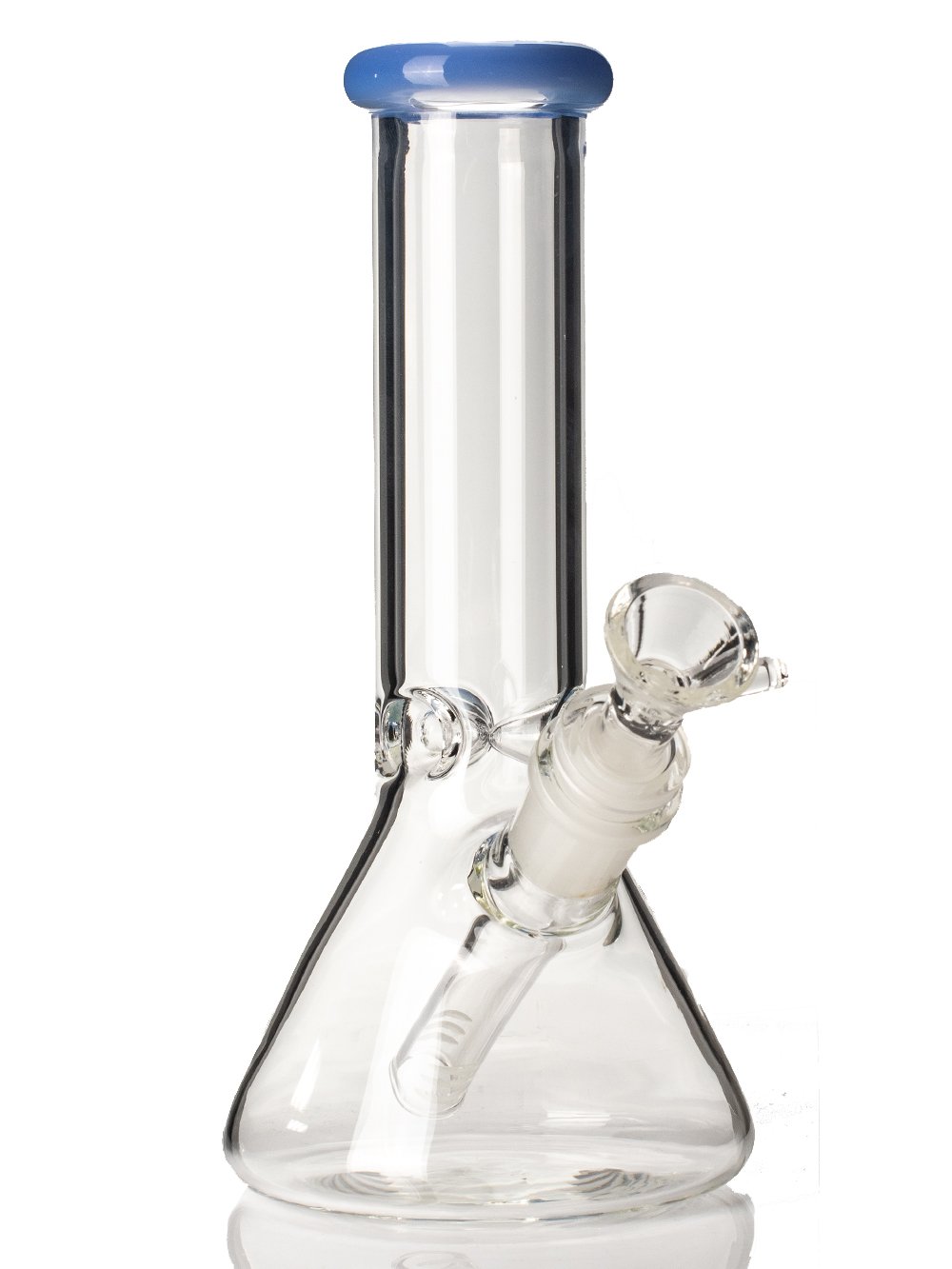 8 inch Beaker Bong with color on the top - Lime Store 